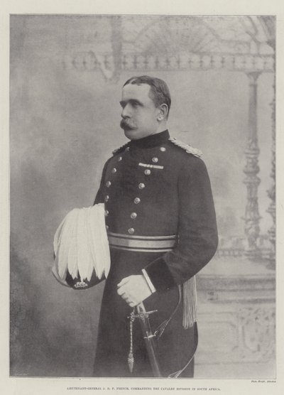 Lieutenant-général J D P French, commandant la division de cavalerie en Afrique du Sud - English Photographer