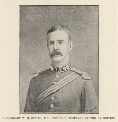 Lieutenant W G Stairs, RE, second en commandement de l