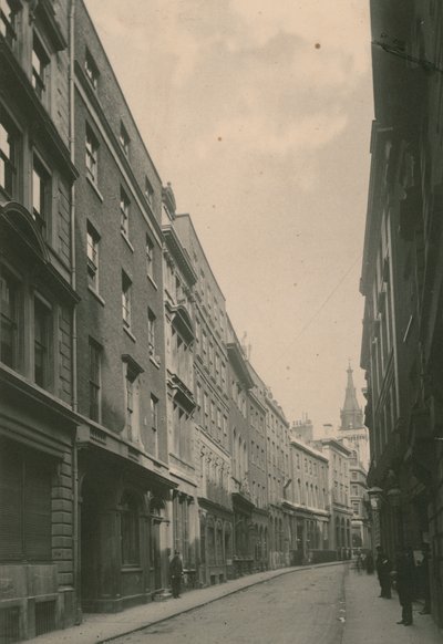 Lombard Street, Londres; photographie; datée juin 1885 - English Photographer