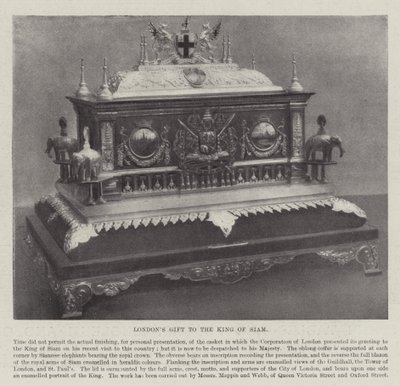 Le cadeau de Londres au roi de Siam - English Photographer