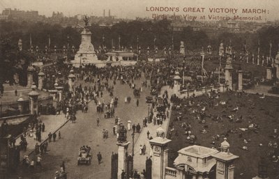 Grande Marche de la Victoire de Londres, vue aérienne au Victoria Memorial - English Photographer