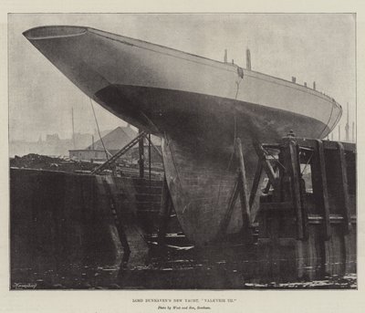 Le nouveau yacht de Lord Dunraven, Valkyrie III - English Photographer