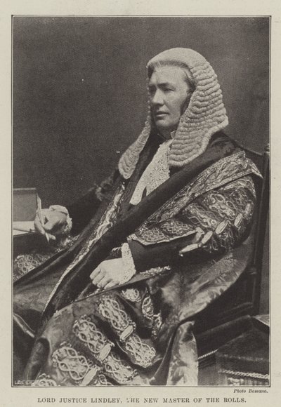 Lord Justice Lindley, le nouveau maître des rôles - English Photographer