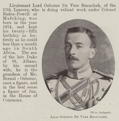 Lord Osborne De Vere Beauclerk - English Photographer