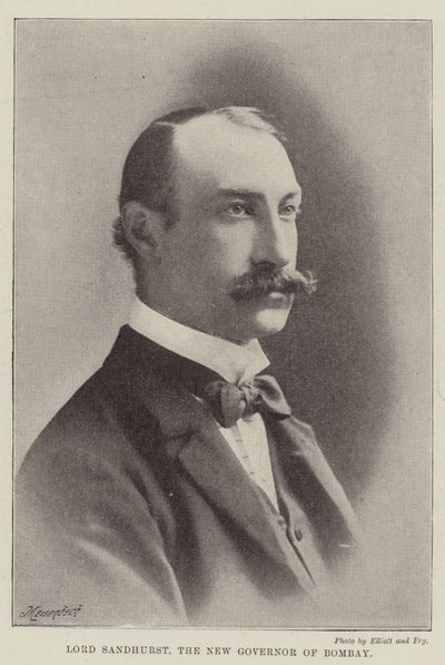 Lord Sandhurst, le nouveau gouverneur de Bombay - English Photographer