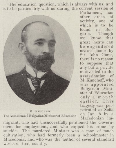 M. Kuncheff, ministre bulgare de l