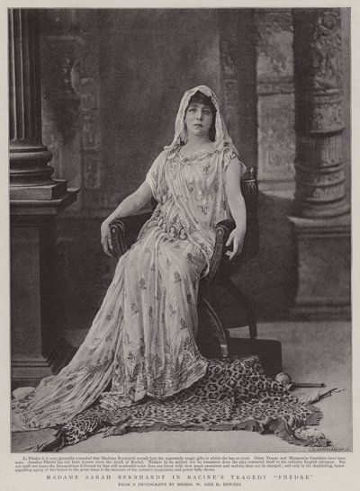 Madame Sarah Bernhardt dans la Tragédie Phèdre de Racine - English Photographer
