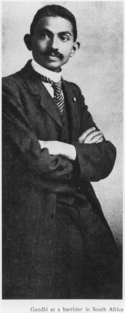Mahatma Gandhi (1869-1948) en tant qu
