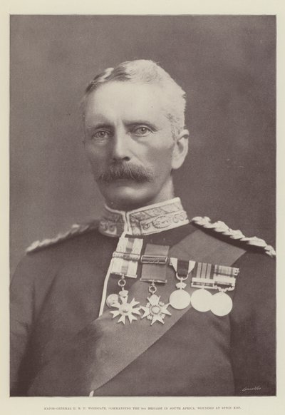 Le major-général E R P Woodgate, commandant la 9e brigade en Afrique du Sud, blessé à Spion Kop - English Photographer