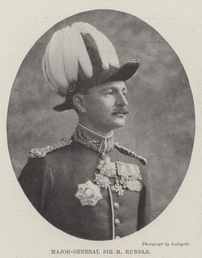 Major-général Sir H Rundle - English Photographer