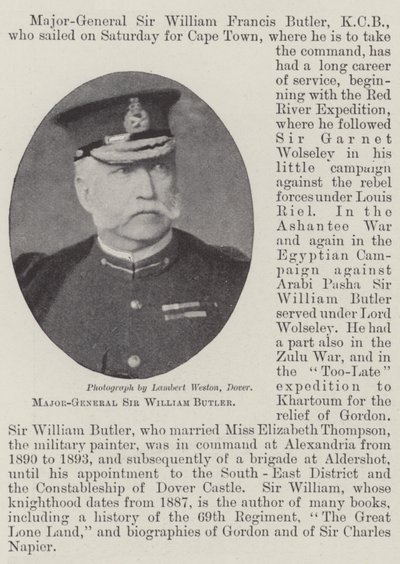 Major-général Sir William Butler - English Photographer