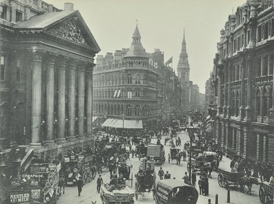 Mappin et Webb, Cheapside, de Mansion House regardant vers l