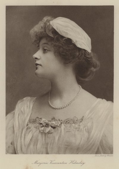 Marjorie Vicomtesse Helmsley (photo n/b) - English Photographer