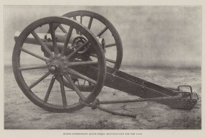 Canon de montagne à tir rapide Maxim-Nordenfeldt pour le Cap - English Photographer
