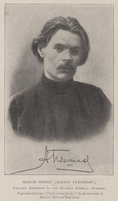 Maxim Gorki (Alexis Pyeshkov), refusé à l