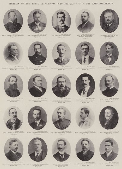 Membres de la Chambre des communes qui ne siégeaient pas au dernier Parlement - English Photographer