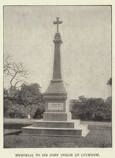 Mémorial à Sir John Inglis à Lucknow - English Photographer