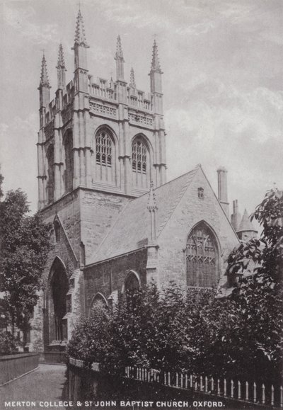 Merton College et église St John Baptist, Oxford - English Photographer