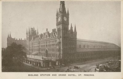 Gare de Midland et Grand Hôtel, St Pancras, Londres - English Photographer