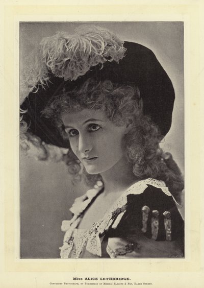 Mlle Alice Lethbridge - English Photographer