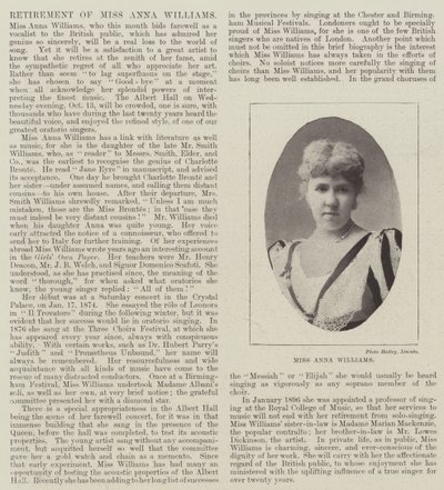 Mlle Anna Williams - English Photographer