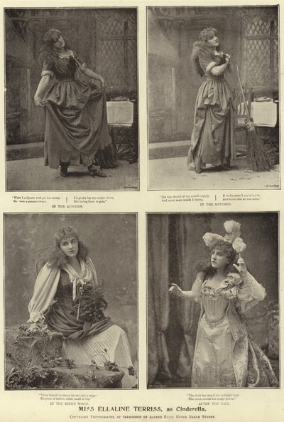 Mlle Ellaline Terriss, en tant que Cendrillon - English Photographer