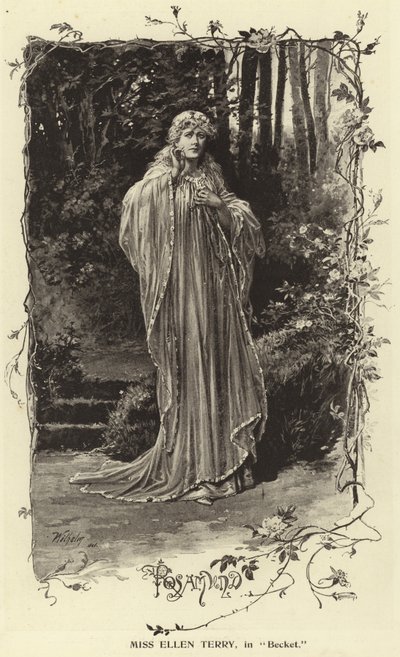 Mlle Ellen Terry, dans Becket - English Photographer