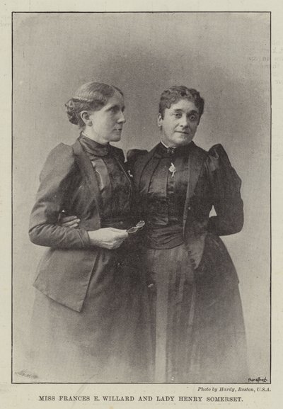 Mlle Frances E Willard et Lady Henry Somerset - English Photographer