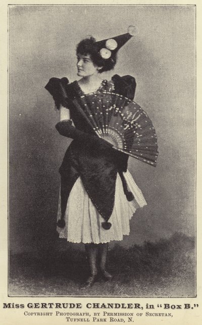 Mlle Gertrude Chandler, dans Box B - English Photographer