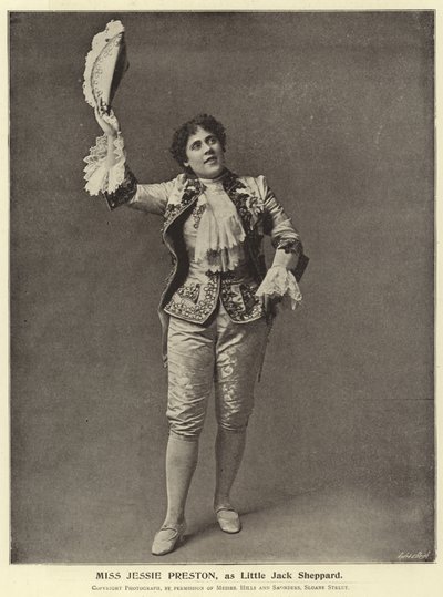 Mlle Jessie Preston, en tant que Little Jack Sheppard - English Photographer