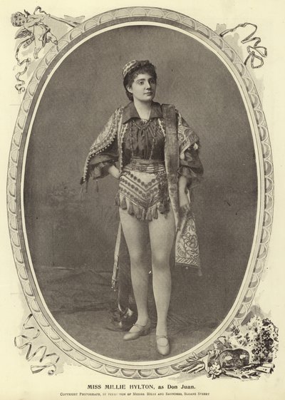 Mlle Millie Hylton, en tant que Don Juan - English Photographer