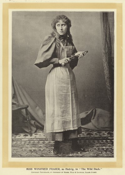 Miss Winifred Fraser, en Hedvig, dans Le Canard Sauvage - English Photographer