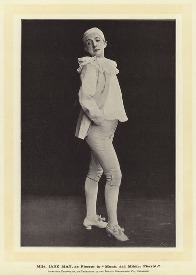 Mlle Jane May, en Pierrot - English Photographer