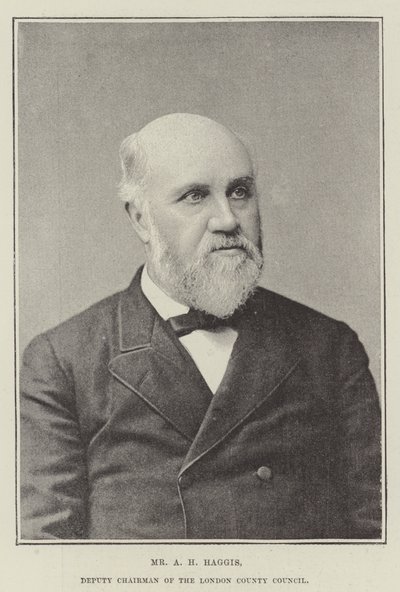 M. A H Haggis, vice-président du conseil du comté de Londres - English Photographer