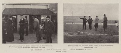 M. Balfour au match de football Manchester City contre Stoke - English Photographer