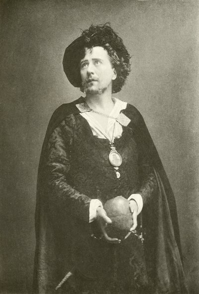 M. Beerbohm Tree en Hamlet (gravure) - English Photographer