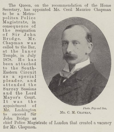 M. C M Chapman - English Photographer