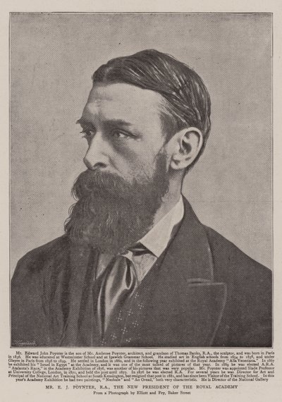 M. E J Poynter, RA, le nouveau président de la Royal Academy - English Photographer