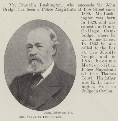 M. Franklin Lushington - English Photographer