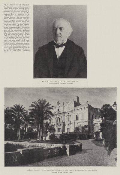 M. Gladstone à Cannes - English Photographer