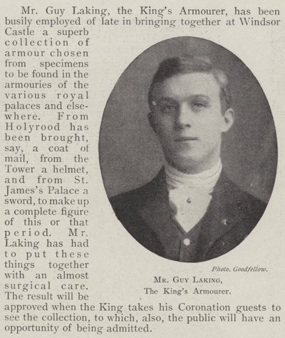 M. Guy Laking, armurier du roi - English Photographer