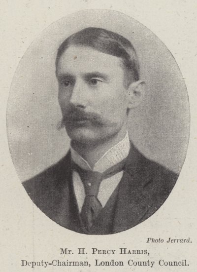 M. H Percy Harris, vice-président, Conseil du comté de Londres - English Photographer