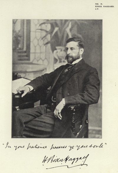 M. H Rider Haggard, JP - English Photographer