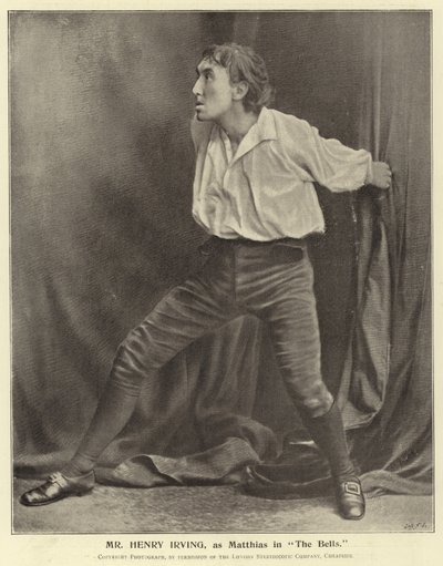 M. Henry Irving, en tant que Matthias dans The Bells - English Photographer