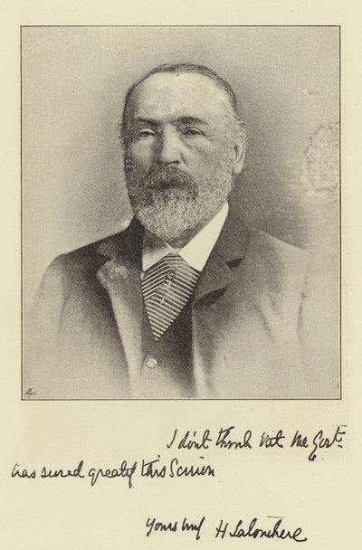 M. Henry Labouchere, député de Northampton et rédacteur en chef de Truth - English Photographer