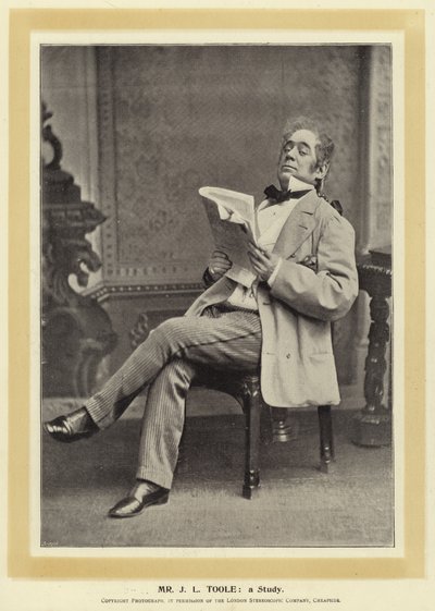 Mr J L Toole: une Étude - English Photographer