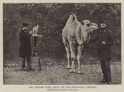 M. Onslow Ford, ARA, au jardin zoologique - English Photographer