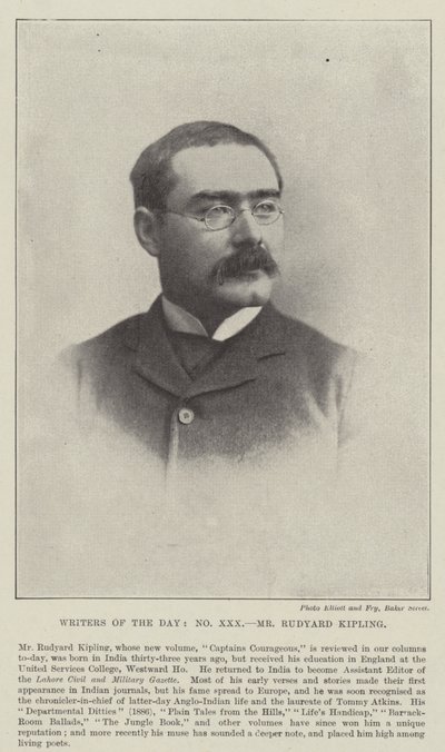 Monsieur Rudyard Kipling - English Photographer