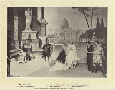 M. Scarth, en Appius Claudius. Mlle Kate Clinton, en Virginia. M. Edmund Tearle, en Virginius - English Photographer