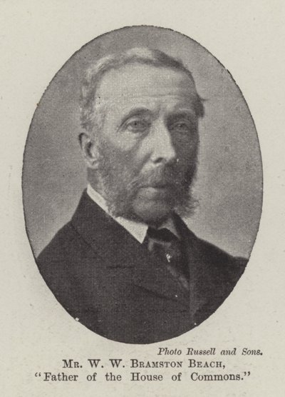 M. W W Bramston Beach, père de la Chambre des communes - English Photographer